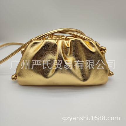 2022 New Cloud Bag Cross-border Women's Bag Pleated Dumpling Bag Autumn and Winter Fashion Shoulder Crossbody Bag Handbag Women's Bag