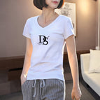 White-v neck-capital ds / S