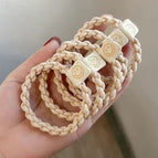 Twist smiley face [beige] 1 piece
