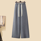 Gray wide-leg pants (fashionable items) / M recommendation 40-50kg