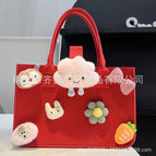 Red doll model; 30*20*18; handbag