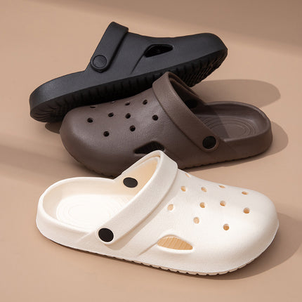 Hole Shoes Men's Summer 2024 New Outer Wear Bag Couple's Home Non-slip Thickness Shoes for Women's Garden Shoes