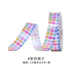 1.9cm colorful plaid*heat transfer printing process* 9m /roll