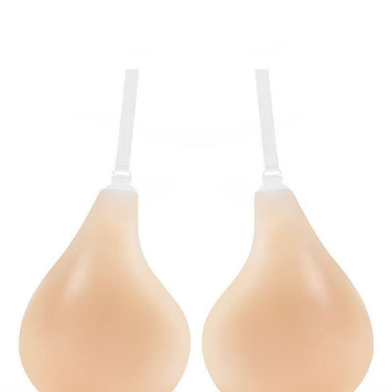 Silicone Breast Patch Spoon-Shaped Cross-Border Popular Women's Halter Neck Breast Lift Sling Invisible Bra Big Breast Breast Patch