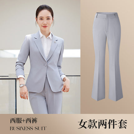 High-end men's and women's same style professional attire autumn and winter suit suit executive business interview formal attire front desk manager work clothes