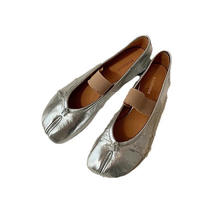 Grape Mom studiolee Berlin Dreamland ~ Sheepskin Version Fashionable Soft split toe shoes women's ballet trotters