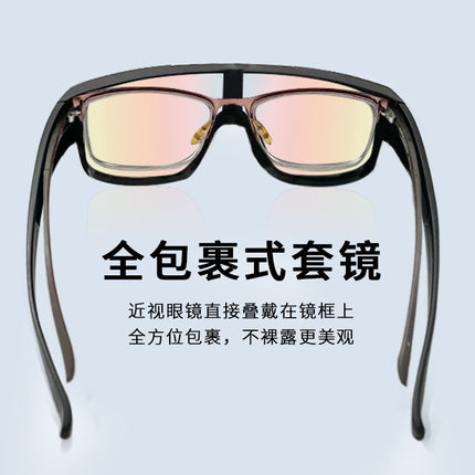 BLOCKMAN Cycling Glasses Polarized Color Changing Goggles Myopia Glasses UV-proof Outdoor Sunglasses for Men and Women