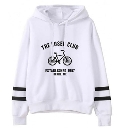 in stock foreign trade cross-border bicycle the loser olub printed parallel bars striped sweater autumn and winter Europe and the United States