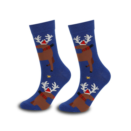 Cross-border Hot Christmas Socks Autumn and Winter Santa Claus Mid-tube Socks Elk Christmas Gifts Amazon Tide Socks