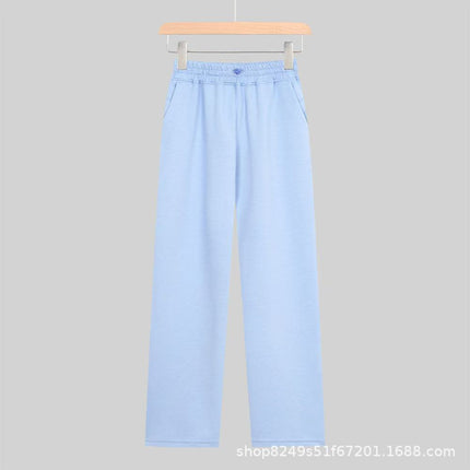 Lulu Women's Straight Air Pants Softstreme Wide-Leg Slimming Look Modal Casual Loose High-Waist Casual Versatile