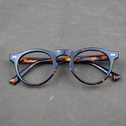 New cross-border plate glasses retro frame round frame cross-border Europe and the United States personality fashion 1128 can be equipped with myopia old
