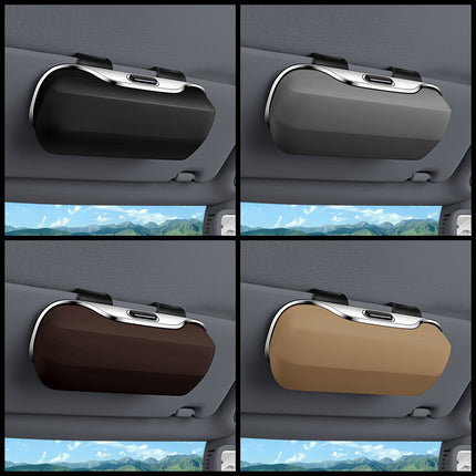 Car Glasses Case, Sun Visor, Sunglasses Clip, Car Main Driving Glasses Clip, Sunglasses, Car Storage Box, Glasses Holder