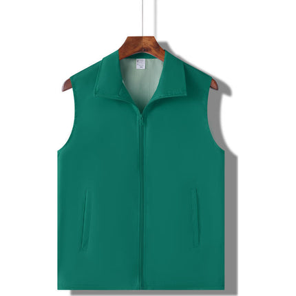 Volunteer Vest Advertising Shirt Customized Volunteer Reflective Work Clothes Customized Public Welfare Event Red Vest Printed with Logo