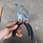 Electroplating model, straight and bent, power-off clamp