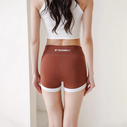 2025 Three-Point Shark Pants Shorts Women's Outer Wear Sports Yoga Tight Safety Pants Tummy Control Fitness Letter Pants Breathable