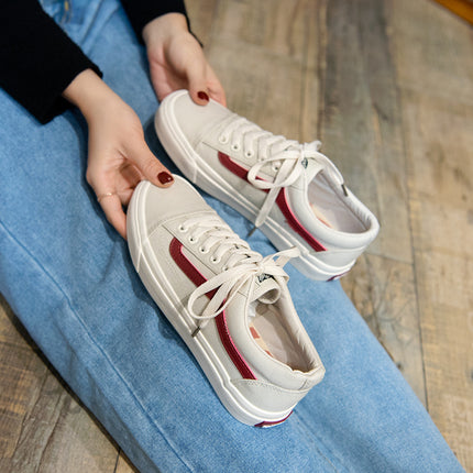 2024 Autumn Canvas Shoes Women's Shoes Niche Board Shoes Autumn New Casual Cloth Shoes Low-top Black Shoes