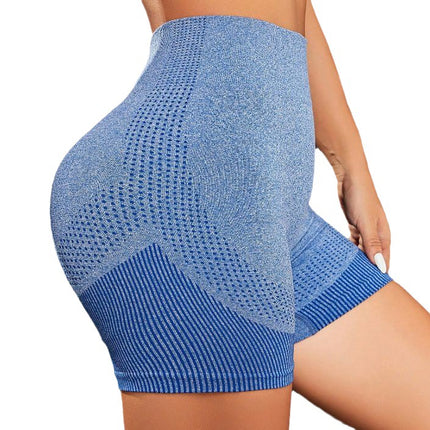 Vest Line Fitness Shorts Women's Hip Three-point Pants Peach Quick-drying Compression Tight High Waist Yoga Running Summer