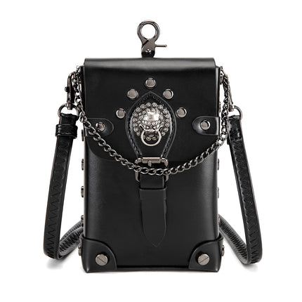 Amazon Cross-border Hot Punk Retro Small Square Bag All-match Women's Shoulder Crossbody Bag MINI Change Satchel