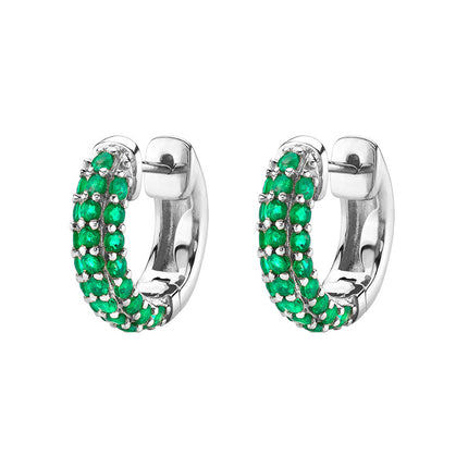 Amazon, Aliexpress, Temu, Shein, European and American Cross-Border Popular Luxury Zircon Earrings and Earrings Wholesale
