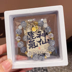 Cat head bracelet (grey) boxed