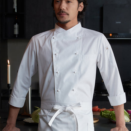 Zhenyao Chef Long Sleeve Work Uniform Hotel Baking Breathable Mesh Button Chef Jacket Men's Chef Uniform