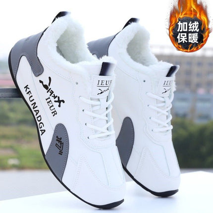 Men's Leather Waterproof Travel Shoes Versatile Trendy Spring Men's Sports Casual Shoes Running Trendy Shoes Cross-Border Dropshipping