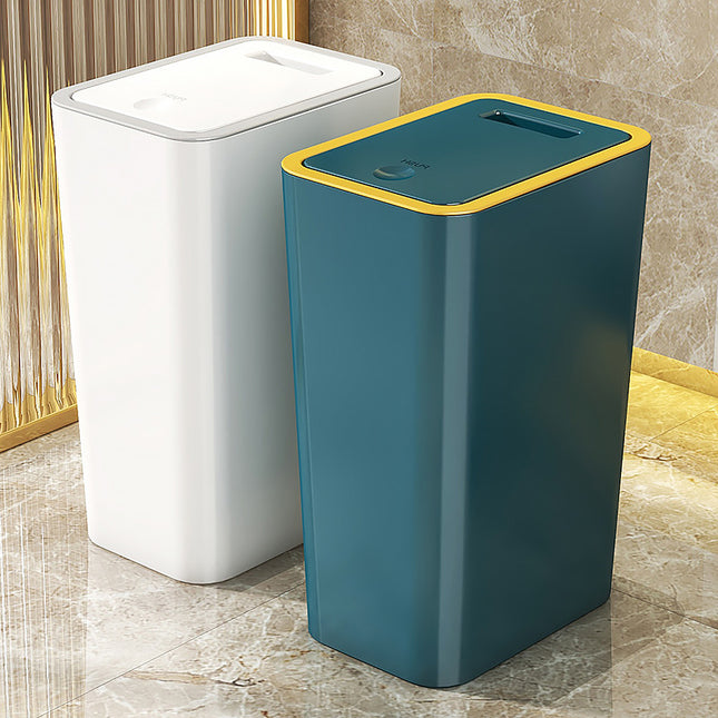 Trash Can Household Toilet High-End Kitchen Bathroom Storage Bucket Push-Type Bedroom Living Room Large Trash Can