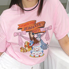 Ron dog party short sleeve pink / One size fits all