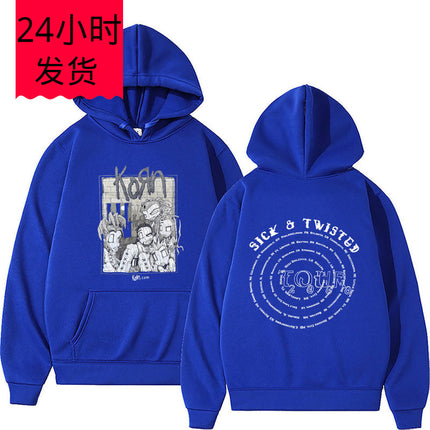 Rock Band Korn Sick &Amp Twisted Tour 2000 Hoodie Men Fashio