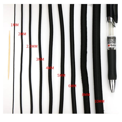 3/4/5/6mm Strong Elastic Rope Bungee Shock Cord for DIY Jewelry Making, Garment Sewing, Handmade Crafts
