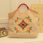 Hibiscus beige (without shoulder strap) / Medium