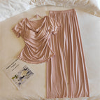 33027.3 # (with fixed breast pads) short sleeves + long pants, gentle nude powder / M
