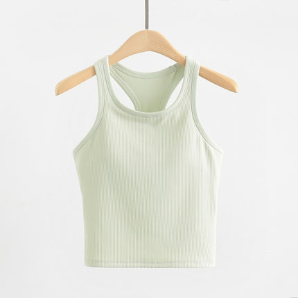 Original ebb yoga vest women's I-character sports outer wear tight quick-drying with chest pad running bra fitness upper