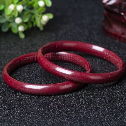 A Cinnabar Bracelet Made from Raw Ore with High Content of Purple Gold Sand, Heart Sutra Bracelet for Women, Birth Year Cinnabar Bracelet