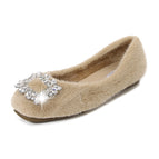 Apricot 113-2 crystal diamond shoes / 34