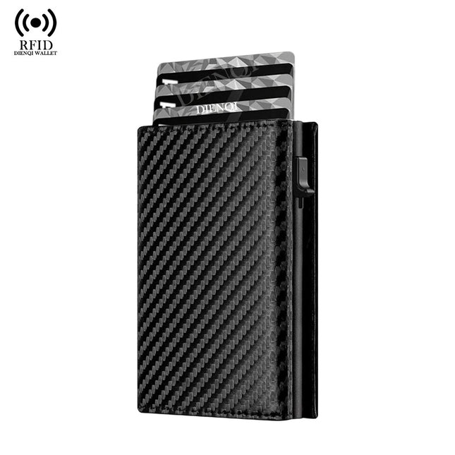 Rfid Anti-Theft Men's Wallet Card Holder Magnetic Wallet Metal Card Holder Large Capacity Wallet Money Clip Wallet