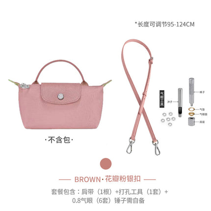 Xinyu craftsman Longxiang mini bag shoulder strap longcham Longxiang mini dumpling bag modification bag with accessories p