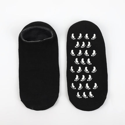 Cross-border spa gel socks men's casual non-slip moisturizing anti-dry socks heel protection silicone socks
