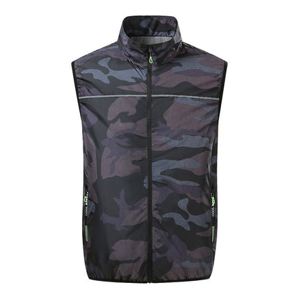 Cooling Air-Conditioned Clothing, Fan Vest, Men's Vest, Smart Three-Speed Air-Conditioned Clothing, Work Vest for Workers, Sun Protection Clothing