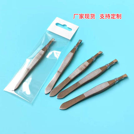 With packaging eyebrow clip stainless steel eyebrow clip tweezers plucking eyebrow clip eyebrow plucking tweezers eyebrow plucking beard clip