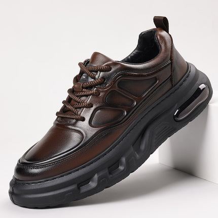 2026 New Men's Casual Shoes with Thick Soles, Height-Increasing Sports Shoes, Trendy Versatile Air-Cushioned Sneakers for Men with a High-End Feel