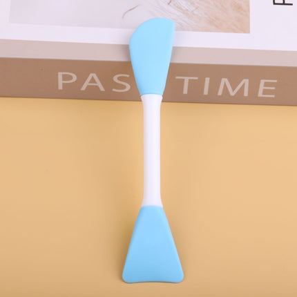 In-Stock Single Double-Sided Multi-Color Angled Flat Head Beauty Tpr Silicone Set Mask Brush and Beauty Tools