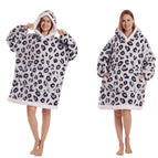Blue leopard print / Warm clothing adult