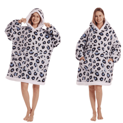 Temutk New Fruit-Themed Adult Sleepwear Autumn and Winter Thermal Wear Unisex Hooded Loungewear Couple Pajamas