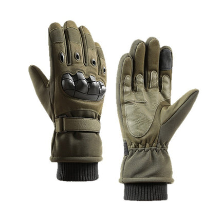 Winter Warm Gloves for Men, Extra Long and Thick, Windproof and Waterproof, Sports Outdoor Knob Touch Screen Ski Motorcycle Gloves