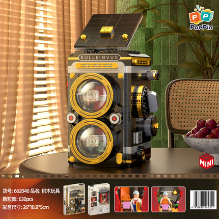 [wholesale generation] nostalgic retro telephone projector coffee machine building blocks compatible with Lego ornaments gift