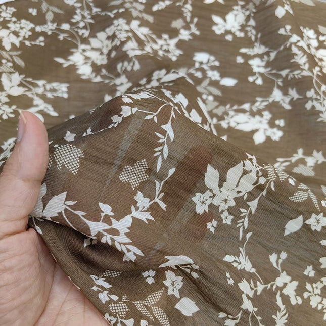 Tencel Linen Retro Printed Fabric Shirt Women's Dress Clothing Soft New Fabric [Factory Direct Supply]