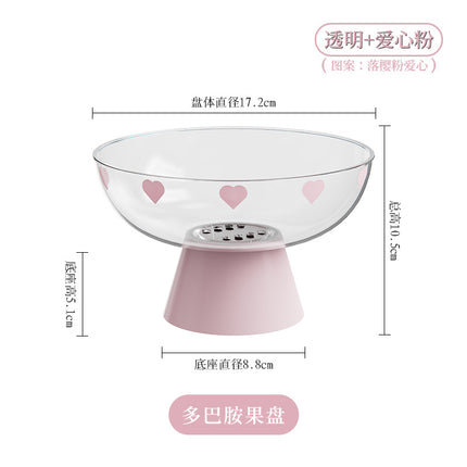 Fruit Plate for Living Room Home Use 2026 New Model Dried Fruit Plate Snack Display Tray High Aesthetic Coffee Table High-End Draining Tray