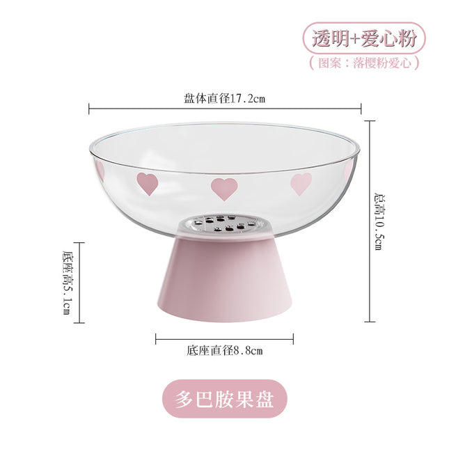 Fruit Plate for Living Room Home Use 2026 New Model Dried Fruit Plate Snack Display Tray High Aesthetic Coffee Table High-End Draining Tray