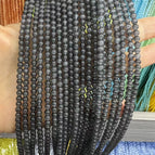 4mm/about 98 pieces in a string / 24#Dark gray